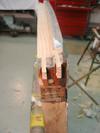 Another view of the uncut tenons