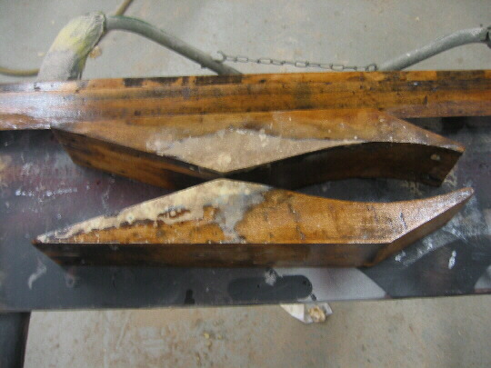 Close up of rotten part